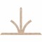 Ekena Millwork Richland Smooth Timber Gable Bracket, Douglas Fir, 108"W x 72"H x 3 1/2"D x 5 1/2"F, 16/12 Pitch GBW108X72X0406RIC00SDF - alternate 1
